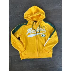 Green Bay Packers Women's Full Zip Sweatshirt Size Large